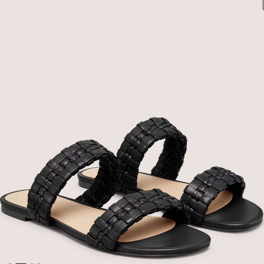 Stuart Weitzman Black Slide